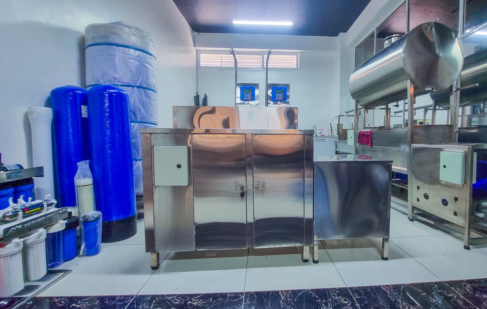 Commercial water plant build