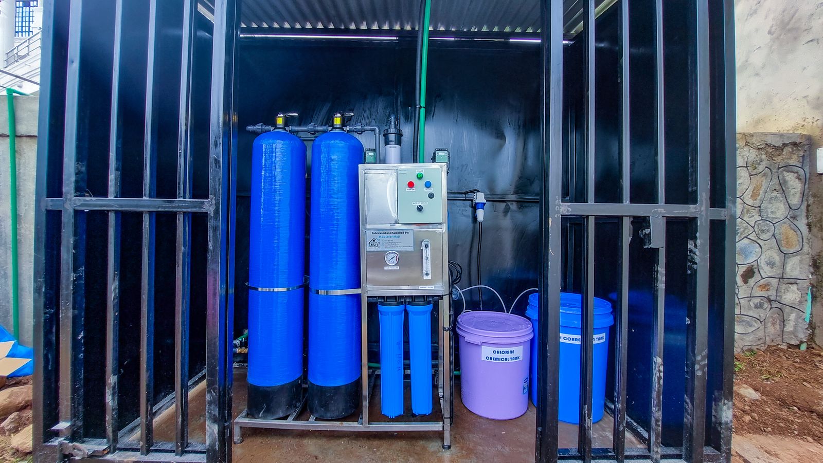 A finished RO plant install